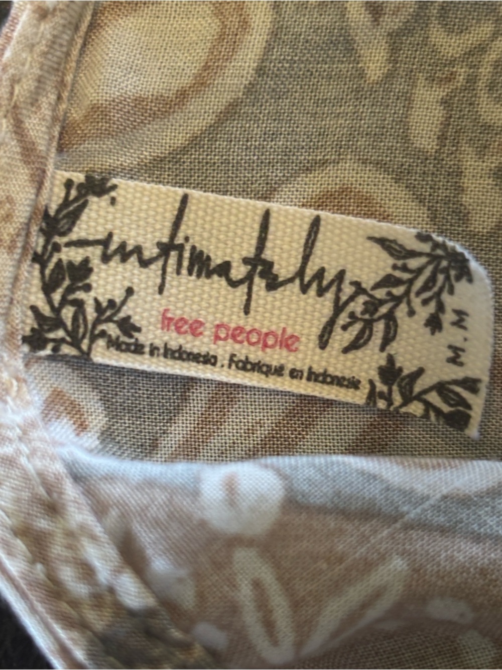 Free People Paisley Halter Mini Dress in sage and Blush - Picture 9 of 10